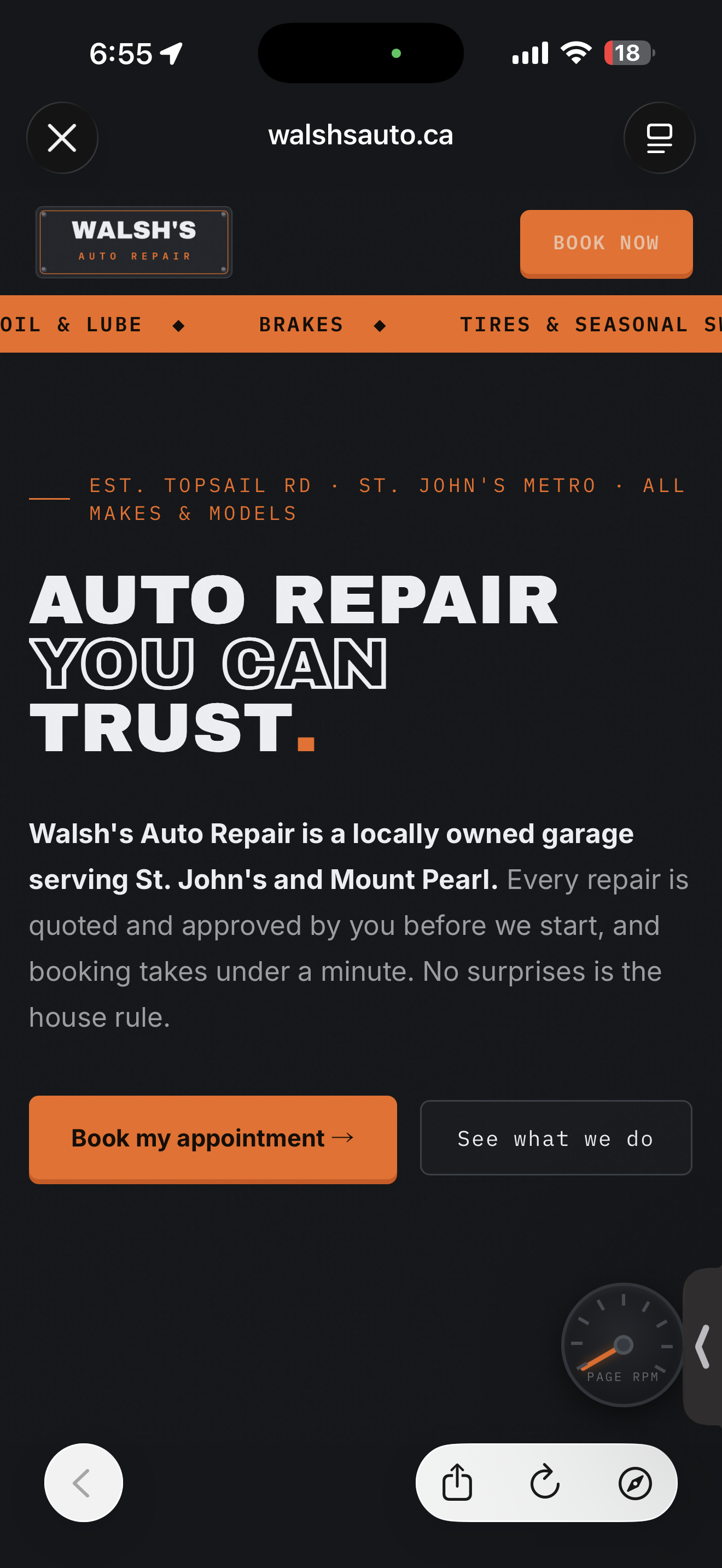 Walsh's Auto repair